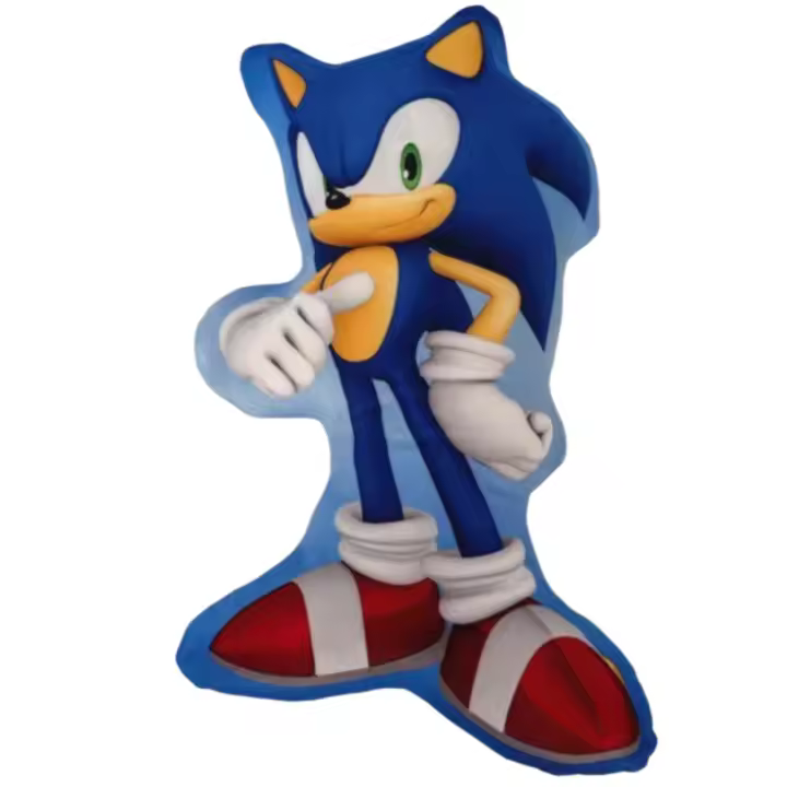Cojín 3D SONIC 100% poliéster 35 cm. Licencia Oficial - 1