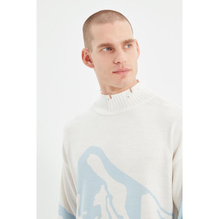 TRENDYOL Hombre Azul Unisex Relajación Camiseta Costa Rica