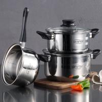 San Ignacio Batería de Cocina 5 Piezas Acero Inoxidable y Set de Sartenes 16/20/24 Rojo - details 3
