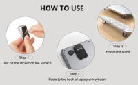 Soporte Invisible Para Portátil Mini Portátil Y Portátil Huawei Xiaomi Nota Soporte De Altura Para Teclado De Computadora Lamgool - details 3