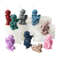 Molde De Vela Ángel 3D Pequeño Molde De Resina Para Bebés Herramienta DIY Para La Creación De Decoraciones De Aromaterapia Y Sabão - details 0
