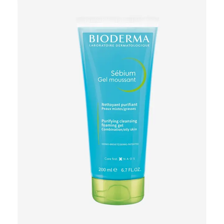 BIODERMA SEBIUM GEL MOUSSANT 200 ML Pieles mixtas - 1