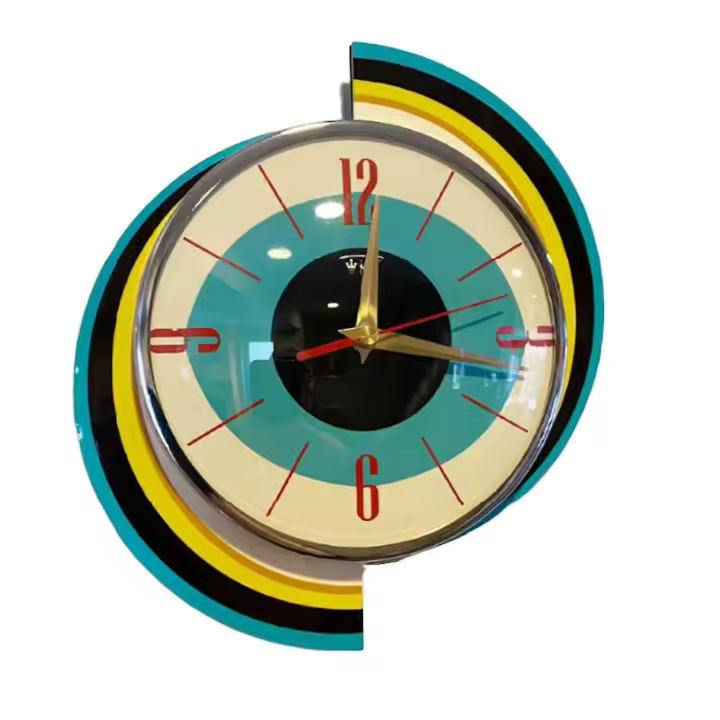 Reloj de los mediados de Siglo de GE con Pilas para la decoración de La Sala de estar - 1