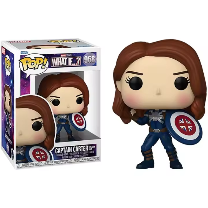 Funko pop marvel what if capitana carter stealth suit 58653 - 1