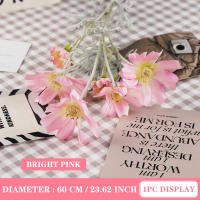 1PC Flor De Seda Artificial Camomila Daisy Para Decoración De Hogar Fiesta Boda Habitación Uflower Estilo Rama De Flores - details 9