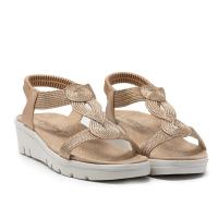 AMARPIES ABZ26557 Sandalias plataforma mujer 32625 24V SANDALIA ELASTICO TRENZADA BRONCE - details 0