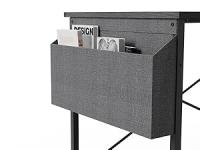 Escritorio de Esquina Ordenador - 100x70 cm Mesa en Forma L, Estantes de Almacenamiento, Esquina Reversible, Gaming Escritorio Mesa Gamer Desk para Estudio Trabajo Oficina Dormitorio Hogar - details 1