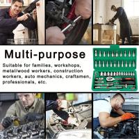 Juego De Llaves Y Destornilladores De 46 Piezas De 1/4 De Pulgada Con Barra De Extensión Ideal Para Reparaciones De Autos Y Proyectos DIY - details 4