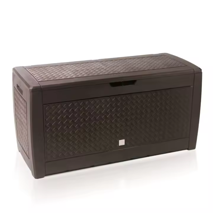 Prosperplast Baúl de Jardín 310 Litros Boxe Matuba Chocolate 119x48x60cm - 1