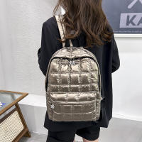 Mochila De Invierno Yogodlns Espacio Algodón Para Mujer Gran Capacidad Escuela Bolsa Viaje Nylon Impermeable Rucksack Estudiante Pack Femenino - details 10