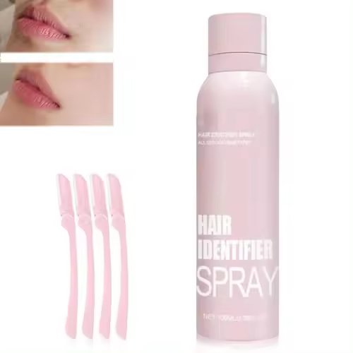 Spray identificador de cabello para dermaplaning facial, hidratante y cuidado de la piel Dermaplaner Spray, spray para mostrar el vello facial-Spray identificador de vello facial para (1 juego) - 1
