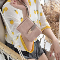 Monedero Mujer Corto Otoño Invierno Nueva Retro EU Y AM Nueva Monedero De Cuero PU Mate Moda Sencilla Conveniente - details 26