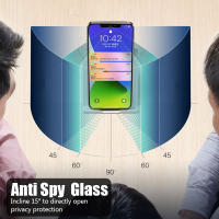 Protector De Pantalla Anti-Spy Para iPhone 15 14 13 12 11 pro Max Mini Vidrio De Privacidad Compatible Con X XS Max 7 8 6 plus SE 2022 Pack De 5 - details 3