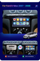 AWESAFE inalámbrico CarPlay Android Auto Radio para ford S max S-Max 2007 2008 2009 2010 2011 2012 2013 2014 2015 coche reproductor multimedia GPS 2 din autoradio volante controles RDS Bluetooth - details 3