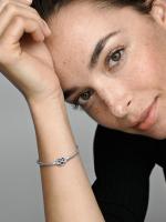 Pandora - Pulsera de Cadena de serpiente con Cierres de corazón infinitale brilliant Moments - Plata de Ley - details 2