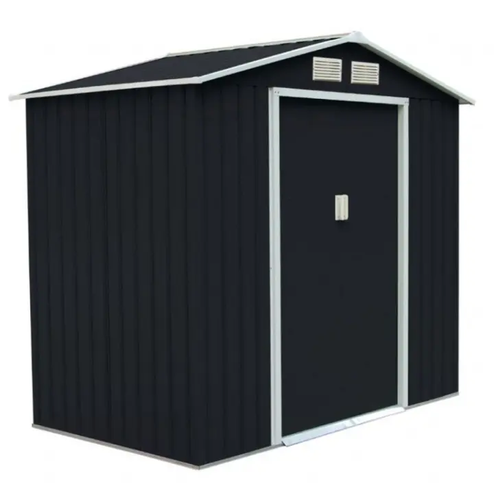 Casa de metal Ezooza Bertram 204x132x186 cm color antracita - 1