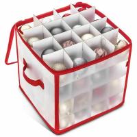 Caja De Almacenamiento Para Esferas De Navidad 64 Compartimentos Organizador De Decoraciones De Árbol De Navidad Material PP - details 2