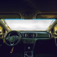 Cortina Retráctil Para Ventanas Laterales De Oficina Y Hogar Parasol Antirradiación UV Cortina De Rollo Para Coches Parabrisas Ante Sol - details 2