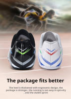 Zapatos De Entrenamiento De Atletismo Health Spike Para Hombres Y Mujeres En Competencias De Larga Distancia Corrida Y Salto 2218 Microfibra PU CANVAS Técnica ForMotion Suela De Goma Mesh (Air Mesh) Negro Blanco Tallas 36-46 - details 7