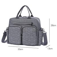 Bolsa de pañales para bebé, bolso de viaje impermeable para mamá, bolsos de hombro para cochecito de mamá - details 6