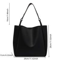 Nueva Bolso De Hombro Para Mujer En Cuero PU Gran Capacidad Bolsos De Compras Y Viaje Estilo Versátil Cierre Hasp - details 16
