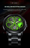 Reloj De Hombre Original Rotativo En Acero Inoxidable Estilo Deportivo Y Moda Negro Resistente Al Agua Y Al Choque Movimiento De Cuarzo Reloj Top Para Hombres - details 1