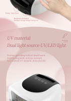 Lámpara De Uñas LED Recargable Con Alerta De Sonido 96W Secador De Esmalte De Gel Sin Cable Para Arte De Uñas Luz De LED Para Uñas - details 5