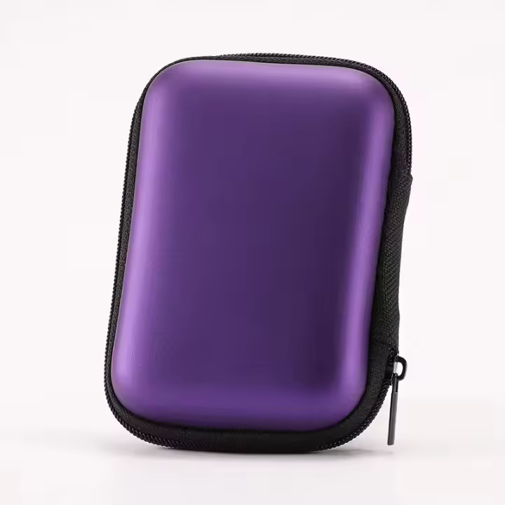 Estuche Portátil Para Auriculares Y Monedas Organizador De Cables Y Tarjetas De Memoria Accesorio De Cabezo De Tamaño 11x8x4cm - 1