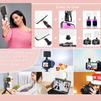 Luz De Rellenado Para Videoconferencia LED Recargable Con Clip Para Teléfono iPhone Android iPad Laptop Maquillaje TikTok Selfie Vlog - details 4
