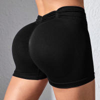 Shorts De Yoga Para Mujer Cintura Alta Sin Costuras Leggings De Ejercicio Transpirables Cómodos Y Estilizados - details 7
