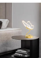 Lámpara De Mesa LED Nórdica Para Iluminación Interior Botón De Encendido Para Dormitorio Sala De Estar Restaurante Decoración De Hogar Mariposa - details 1
