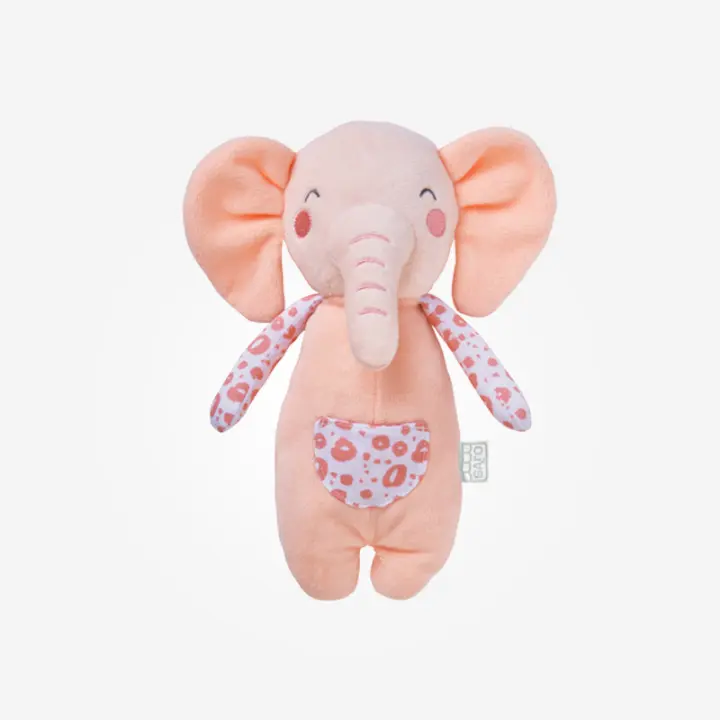 SARO MUÑECO WILD COLORS ELEFANTE SALMON - 1