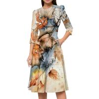 Vestido Para Mujer Traf 2024 De Manga 3/4 Casual Y Elegante Con Bolsillo Y Cierre Trasero Vestido Femenino De Organza Mid-calf Para Todas Las Temporadas - details 7