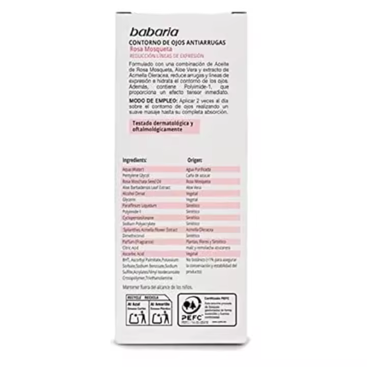 BABARIA ROSA MOSQUETA SERUM CONTORNO DE OJOS 15ML - 1