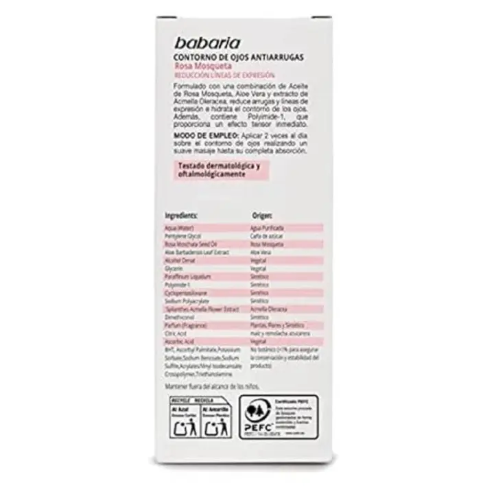 BABARIA ROSA MOSQUETA SERUM CONTORNO DE OJOS 15ML - 1