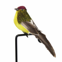 1PC Decoración De Jardín De Pájaro Artificial Pluma De Pollo Espuma Producto Falso De Pájaro Para Adornos Florales - details 9