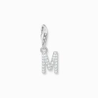 Thomas Sabo Colgante Charm Mujer letra M con piedras blancas plata 1941-051-14 - details 0