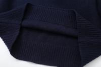 Suéter De Lana Mezclada Con Estola Estilo Perezoso Versátil Para Mujer Moda Otoño E Invierno Suéter De Punto Suelto Cuello Redondo Sin Cierre - details 5