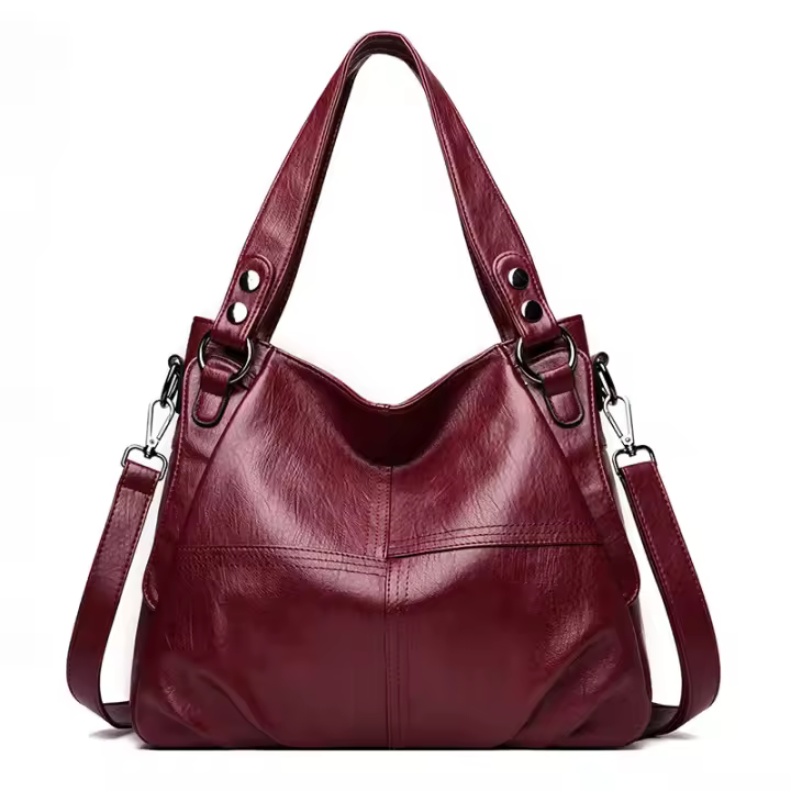 Bolso de cuero con ASA Superior para Mujer - Bolso Femenino de Diseño de lujo, Calidad 30*33*11cm - 1