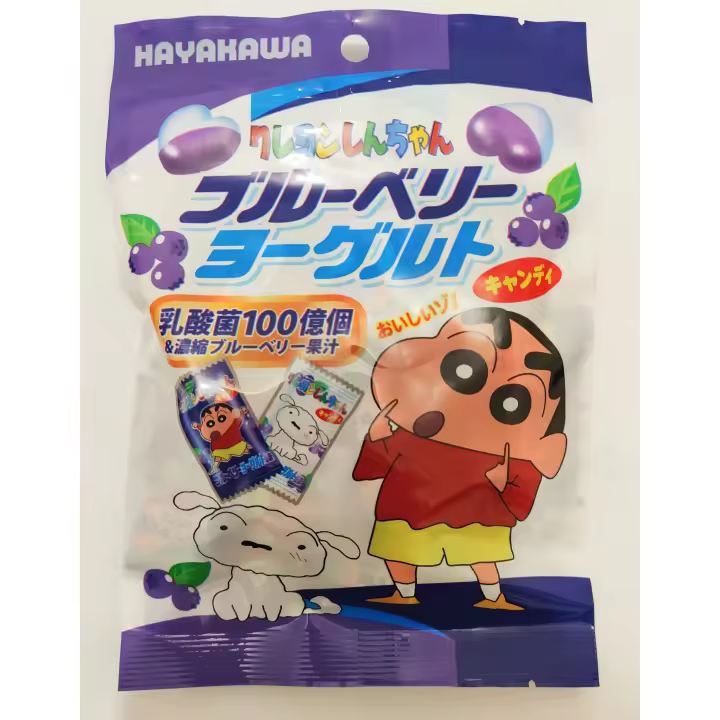 SHIN CHAN CAREMELOS SABOR YOGURT CON ARÁNDANOS (MARCA HAYAKAWA) 70g - 1