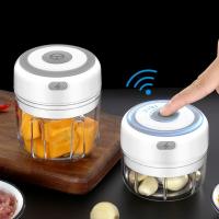 250ml ajo cebolla jengibre chopper, trituradora de ajo eléctrica trituradora eléctrica picadora de carne utilizada para aplastar ajo, jengibre, blanco - details 4
