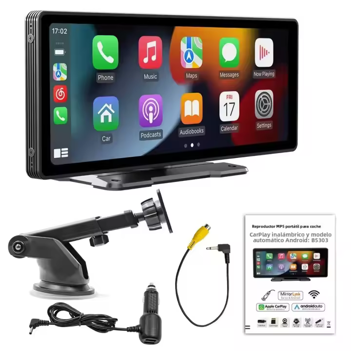 Radio De Coche Universal Con Pantalla De 10.26'' Multimedia WIFI Reproductor De Vídeo Player De Carplay Inalámbrico Para Apple Y Android - 1