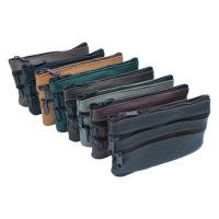 Monedero  de Cuero con 4 Compartimentos - MONEDERO UNISEX - Piel Auténtica - Cómodo, Ligero y Versátil - Varios Colores - details 0