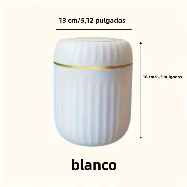Mini Papelera De Escritorio Con Tapa Organizador De Basura Botella De Agua Ecológica Hecha De Plástico Duradero Para Dormitorio Y Oficina - 1