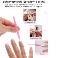 10pcs Herramienta De Eliminación De Piel Muerta Para Uñas Con Punta De Goma Para Manicura Arte De Uñas Color Aleatorio - details 2