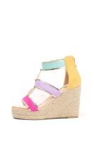 Lyla Wang sandalias cuña alta de esparto con plataforma mujer con cremallera trasera - details 12