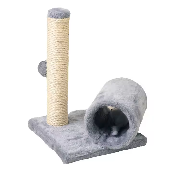 Marco de escalada para gatos, poste rascador de sisal pequeño, molinillo de garras con agujero para gatos, placa rascadora para gatos, suministros para mascotas, juguete para gatitos y ratones de primavera - 1