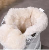 Botas De Tobillo Para Mujer Invierno Calor No Derrapante Negras Botas De Nieve Con Cordones Chaussures Femme Botines Mujer Planas - details 3