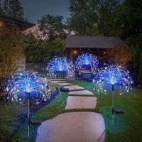 Lámpara De Jardín Solar LED 60 Bombillas Decorativas Para Patio Y Jardín Impermeable Iluminación De Fieras De Amanecer Luz De Dandelion - details 7