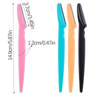 Afeitadora De Cejas Portátil Para Mujer Eliminación De Vello Seguridad Cuchilla De Afeitar Maquillaje Scraper Combo De 3/4/10 Piezas - details 1